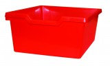 červená  - Skříňka se dvěma policemi a 14 plastovými zásuvkami