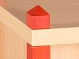 červená  - Skříňka MIKI TOP se 2 vloženými policemi, š.105 cm