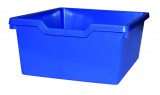 modrá  - Skříňka se dvěma policemi a 14 plastovými zásuvkami