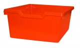 oranžová  - Skříňka na kolečkách s 10 policemi na papíry A2 a 8 plastovými zásuvkami