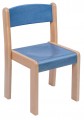 Stohovatelná židle TIM - mořený sedák a opěrák | výška 20 cm, výška 22 cm, výška 26 cm, výška 30 cm, výška 34 cm, výška 38 cm, výška 42 cm, výška 46 cm