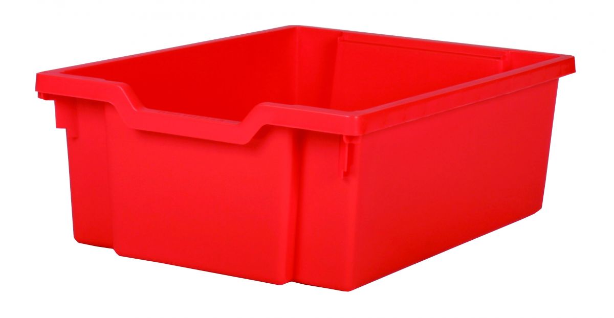 Plastová zásuvka DOUBLE - červená Gratnells