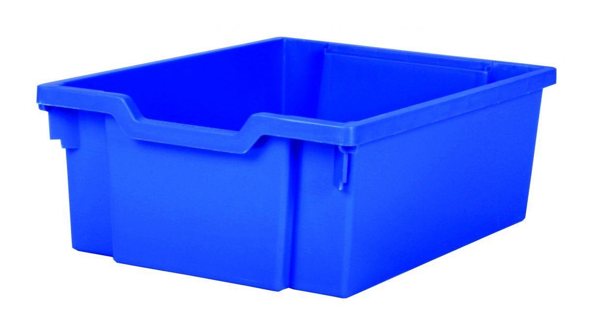 Plastová zásuvka DOUBLE - modrá Gratnells