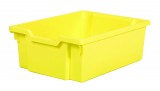 Plastová zásuvka DOUBLE - pastelově žlutá