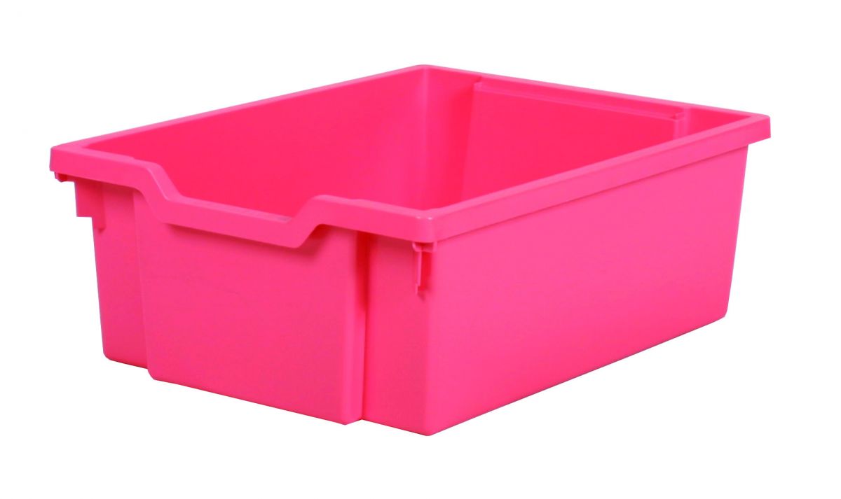 Plastová zásuvka DOUBLE - růžová Gratnells