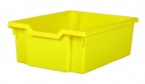 Plastová zásuvka DOUBLE - žlutá