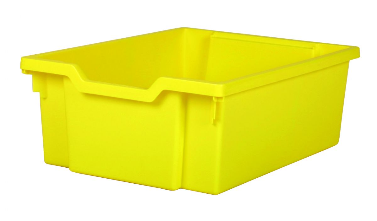 Plastová zásuvka DOUBLE - žlutá Gratnells
