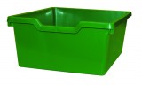 zelená  - Skříňka se dvěma policemi a 14 plastovými zásuvkami