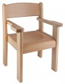 Židle s područkami TIM II - přírodní | výška 22 cm, výška 26 cm, výška 30 cm
