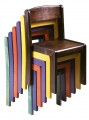 Stohovatelná židle TIM - celomořená | výška 18 cm, výška 20 cm, výška 22 cm, výška 26 cm, výška 30 cm, výška 34 cm, výška 38 cm, výška 42 cm, výška 46 cm