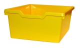 žlutá  - Skříňka se dvěma policemi a 14 plastovými zásuvkami