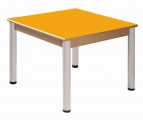Stůl 80 x 80 cm / výškově stavitelné nohy 36 - 52 cm