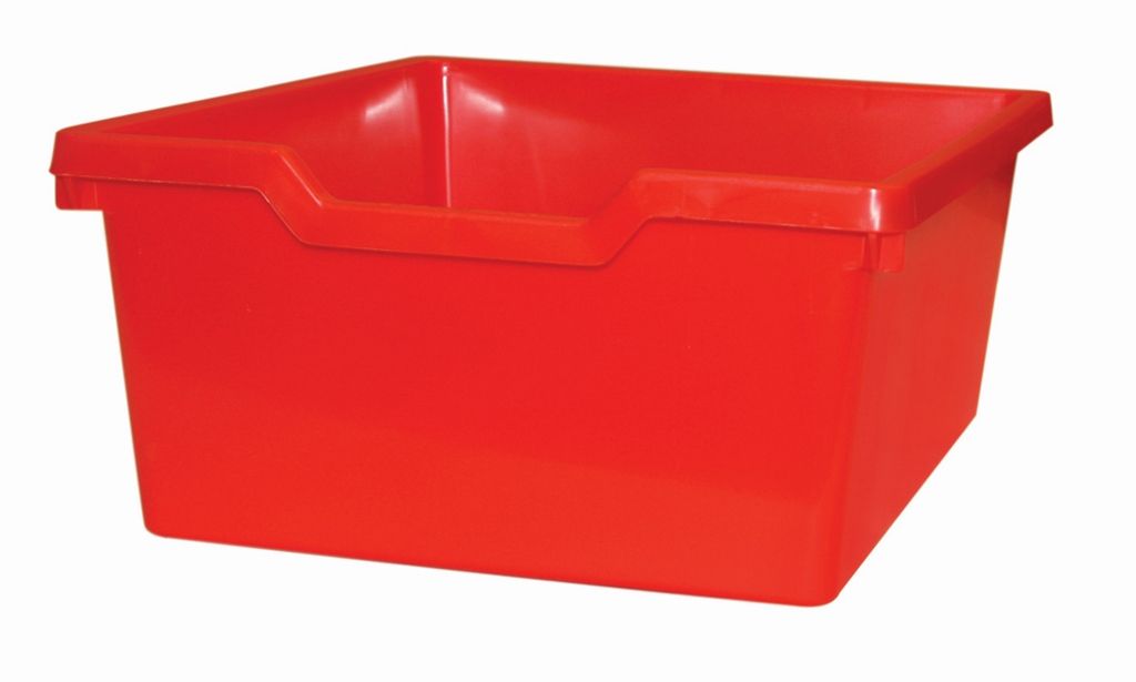 Plastová zásuvka N2 DOUBLE - červená Gratnells