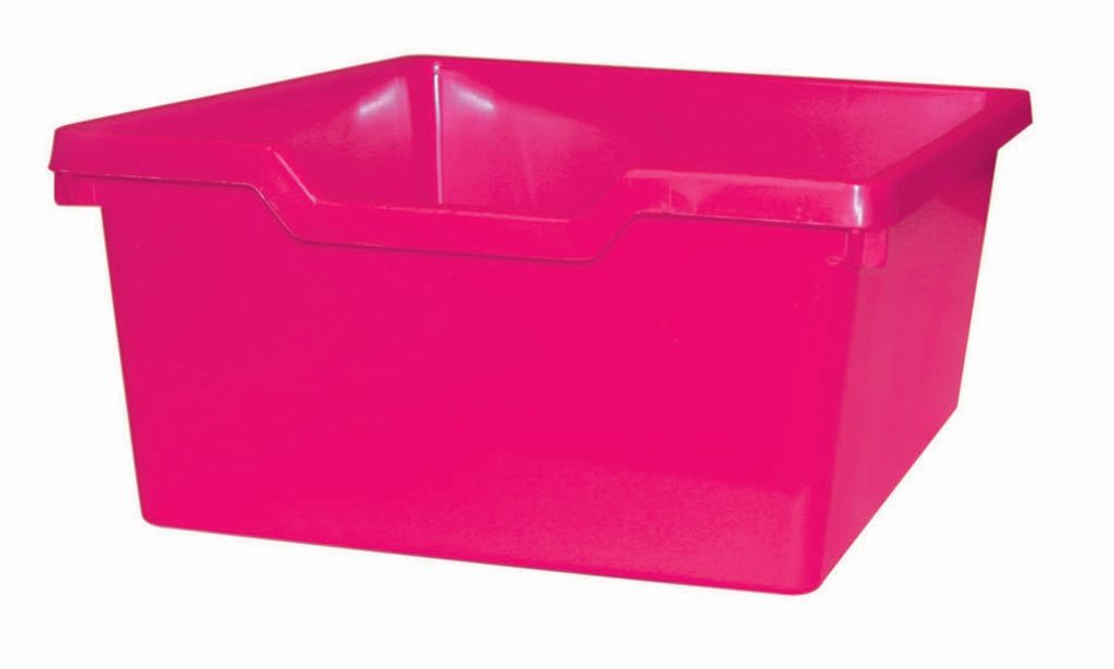 Plastová zásuvka N2 DOUBLE - růžová Gratnells