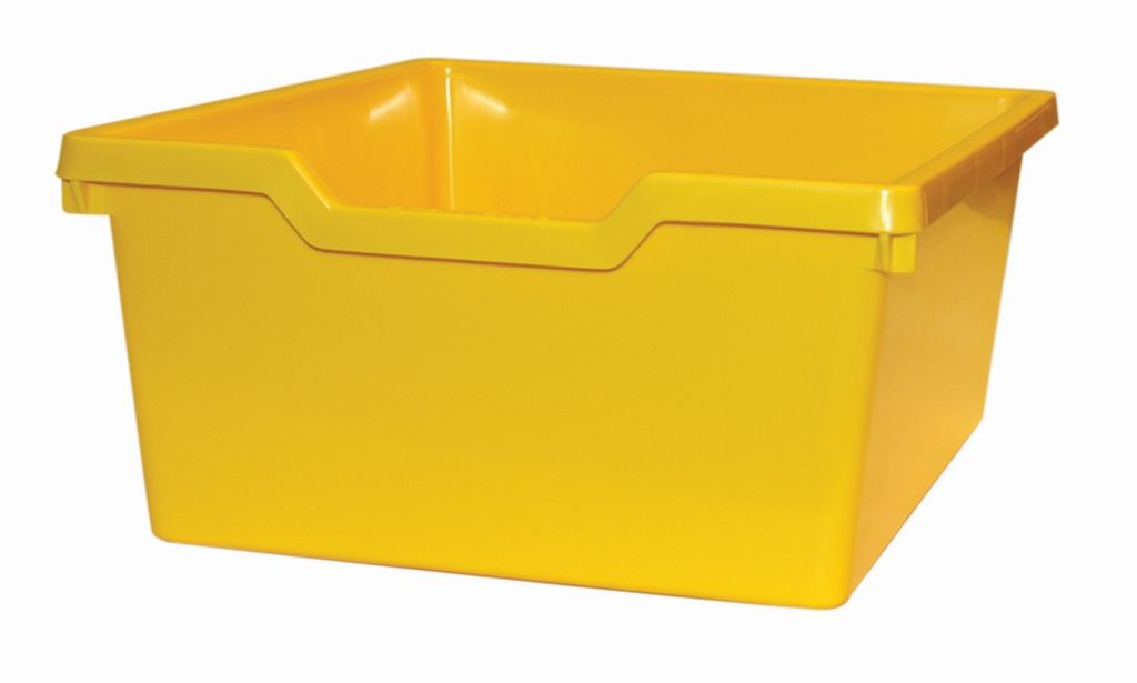 Plastová zásuvka N2 DOUBLE - žlutá Gratnells