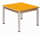 Stůl 80 x 80 cm / výškově stavitelné nohy 52 - 70 cm