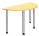 Stůl umakart půlkulatý 120 x 60 cm / výška 52 cm
